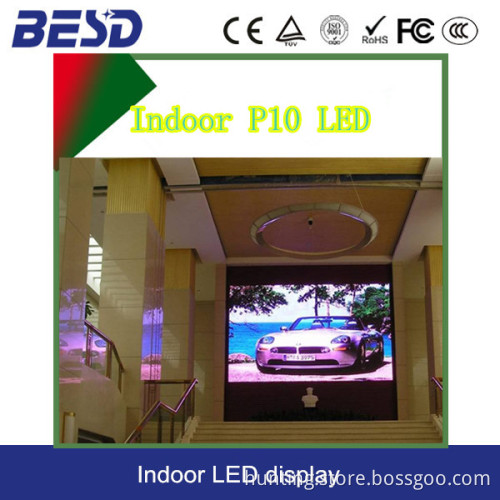 SHENZHEN BESDLED P10 indoor full color SMD3528 LED screen